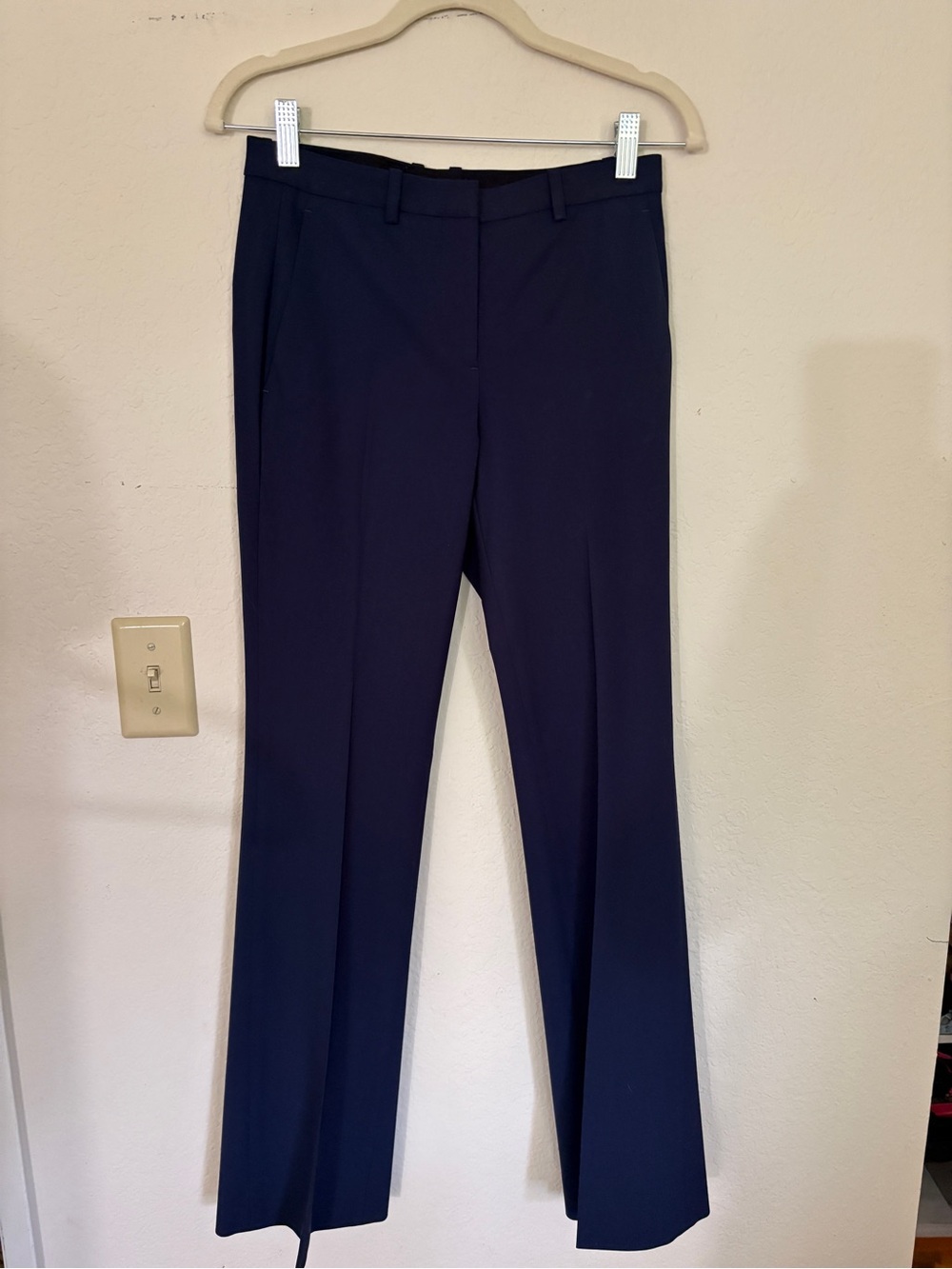 Theory size 0 Wool Flared Navy Pant